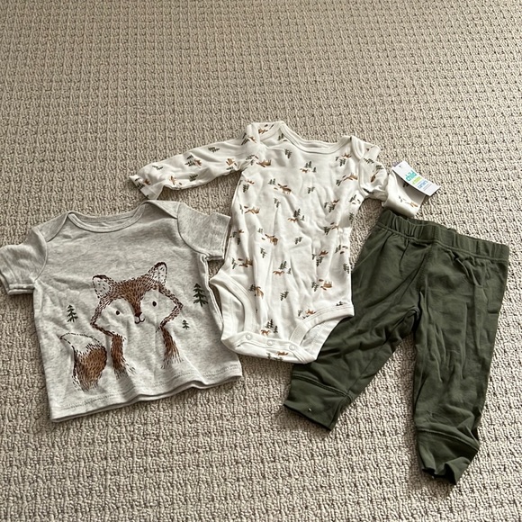 child of mine Other - Moose and Fox set:cotton pants (with fox on bum), long sleeved onesie and tshirt